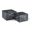 Online Nimara Adele - Sæt af sofaborde i sort marmor look