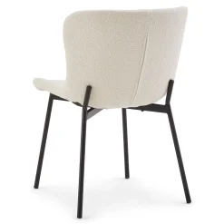 Online Nimara Adena spisebordsstol - Hvidt boucle