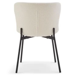 Online Nimara Adena spisebordsstol - Hvidt boucle