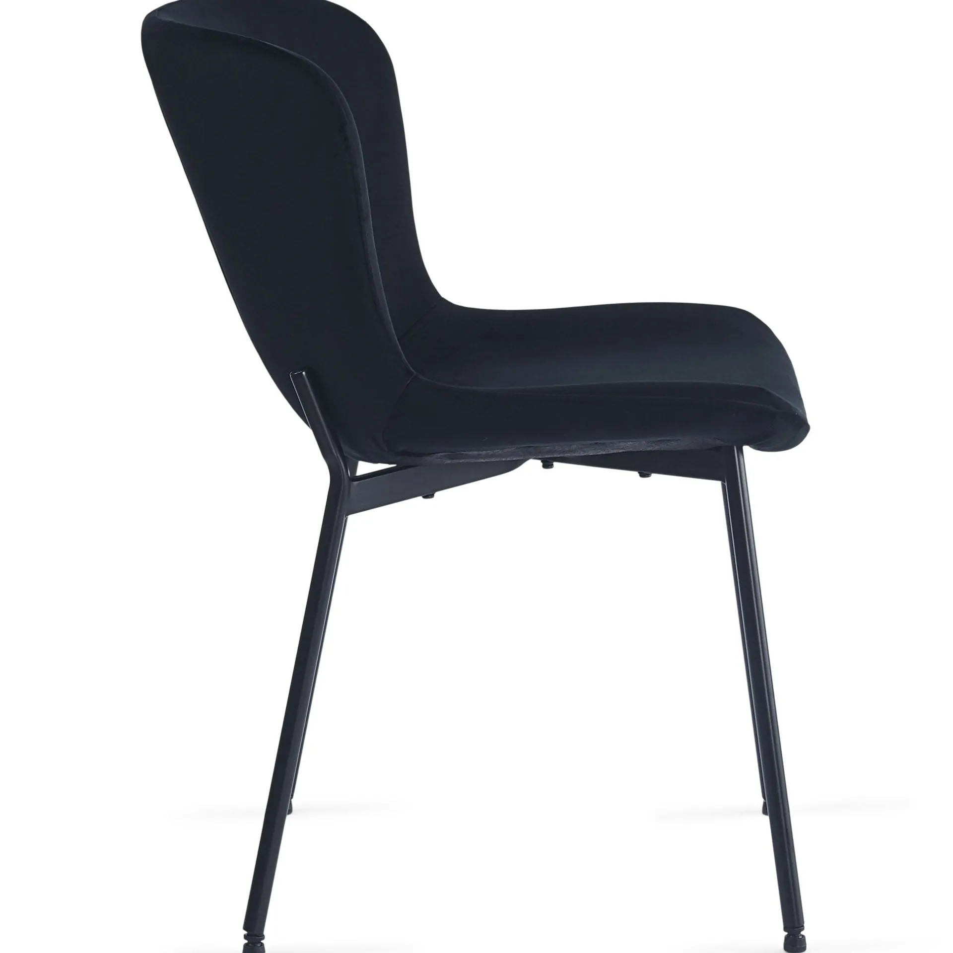 Clearance Nimara Adena spisebordsstol - Sort velour