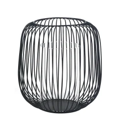 Outlet Nimara Akia sort metal lanterne 21cm