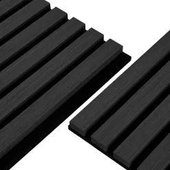 Online Nimara Akustikpanel i sort egetræsfiner 1200x520x18 mm