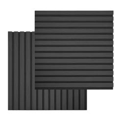 Best Nimara Akustikpanel i sort egetræsfiner 520x520x18 mm