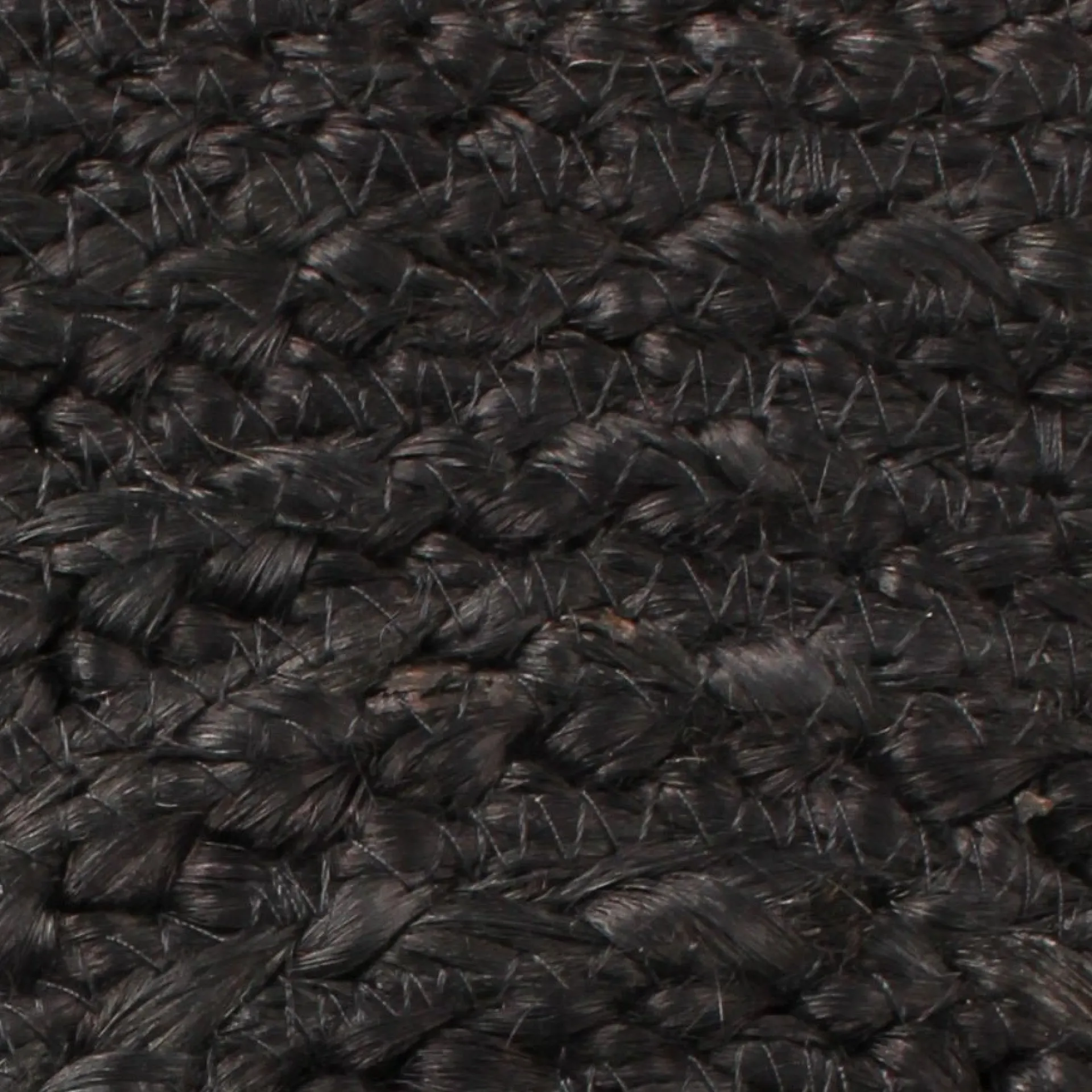 New Nimara Alex rundt tæppe - Sort jute Ø150 cm