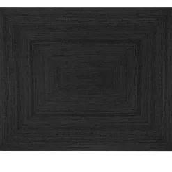 Online Nimara Alex tæppe - Sort jute 180x120