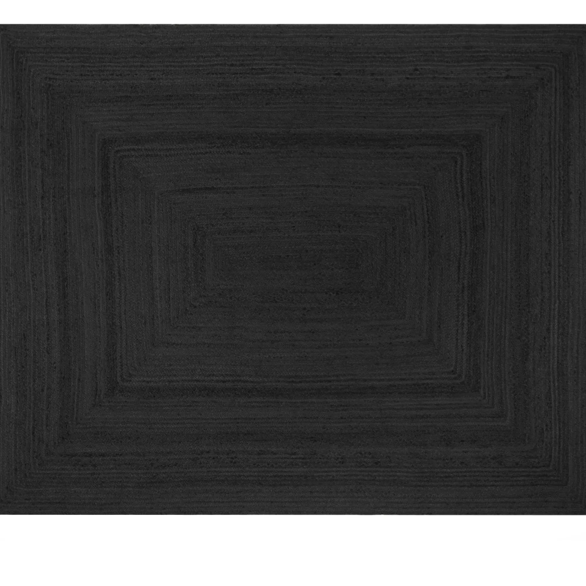 Online Nimara Alex tæppe - Sort jute 180x120