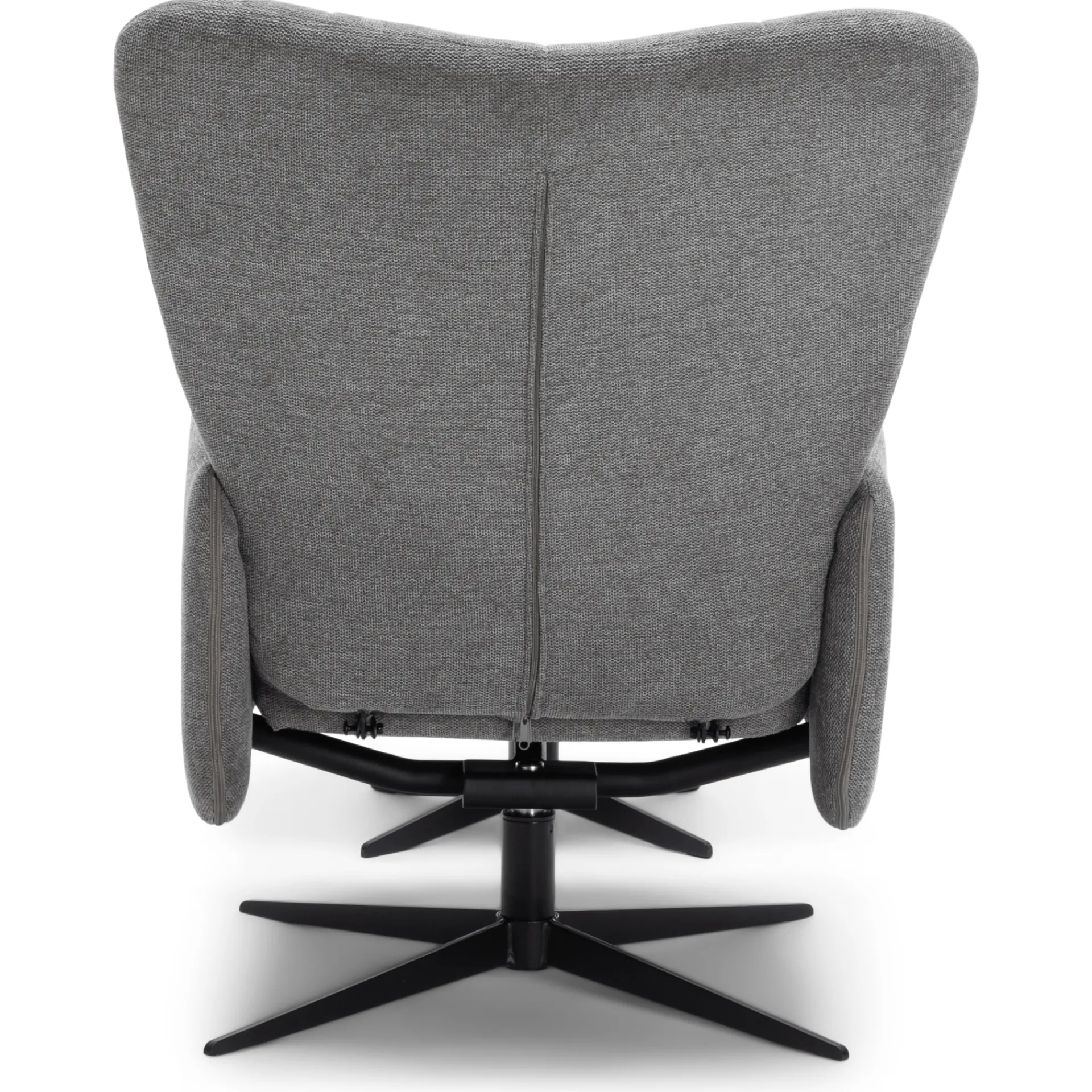 Clearance Nimara Alfred lænestol med vippefunktion og fodskammel i grå
