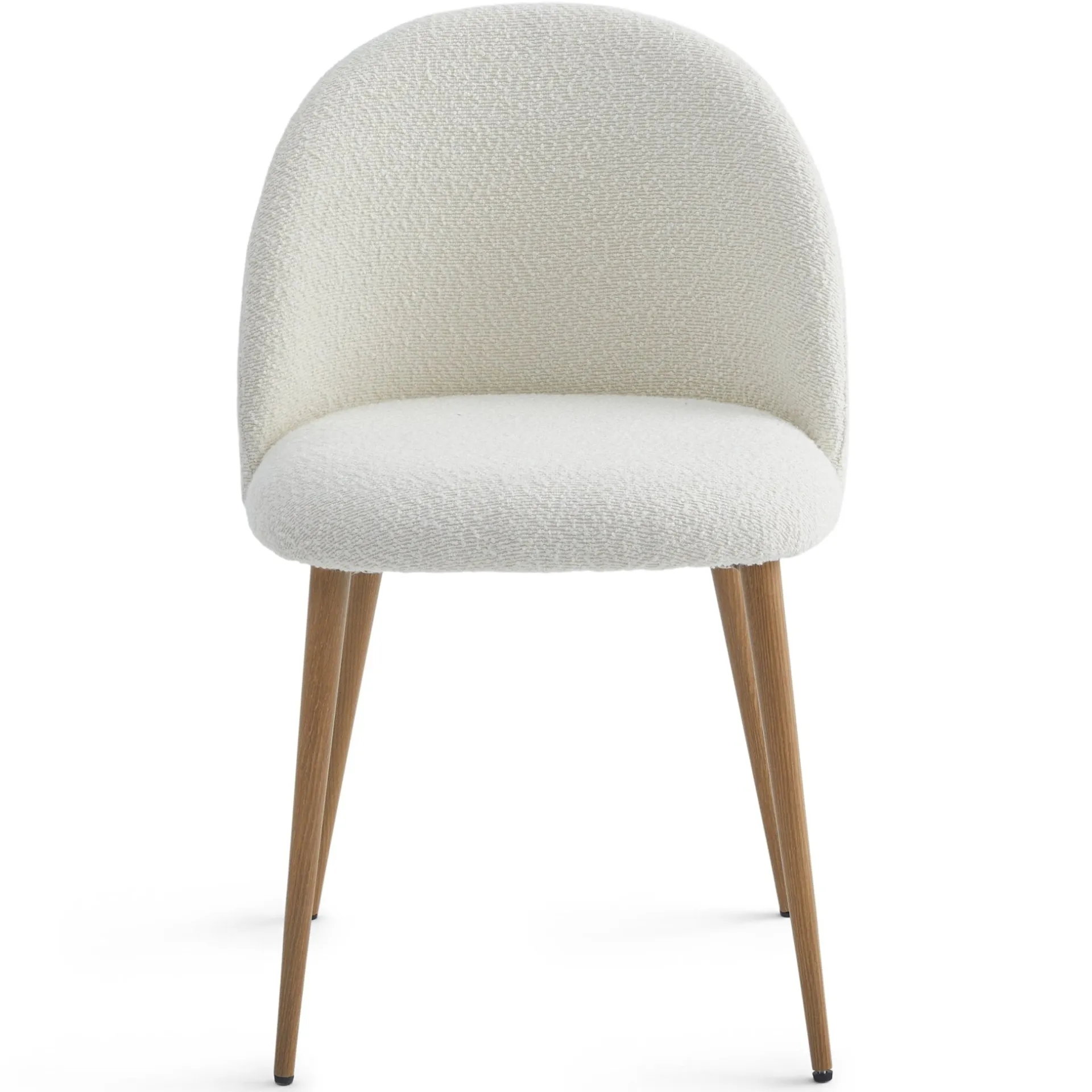 Nimara Alicia spisebordsstol - Hvidt boucle stof