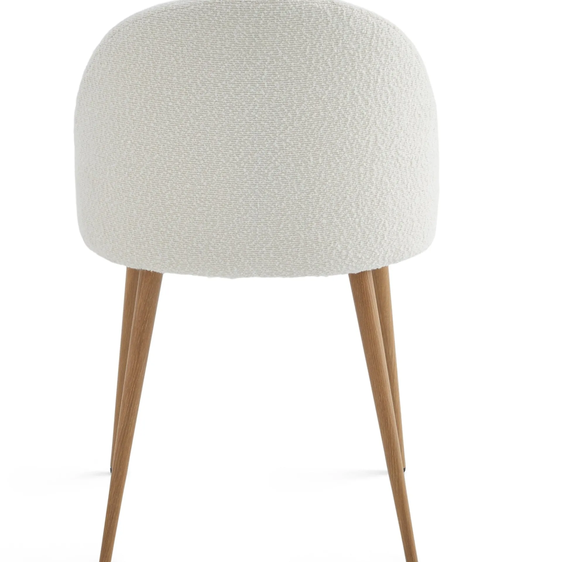 Nimara Alicia spisebordsstol - Hvidt boucle stof