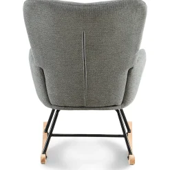 Online Nimara Allison gyngestol med armlæn - grå tekstil