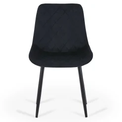 Sale Nimara Amina - spisebordsstol i sort velour