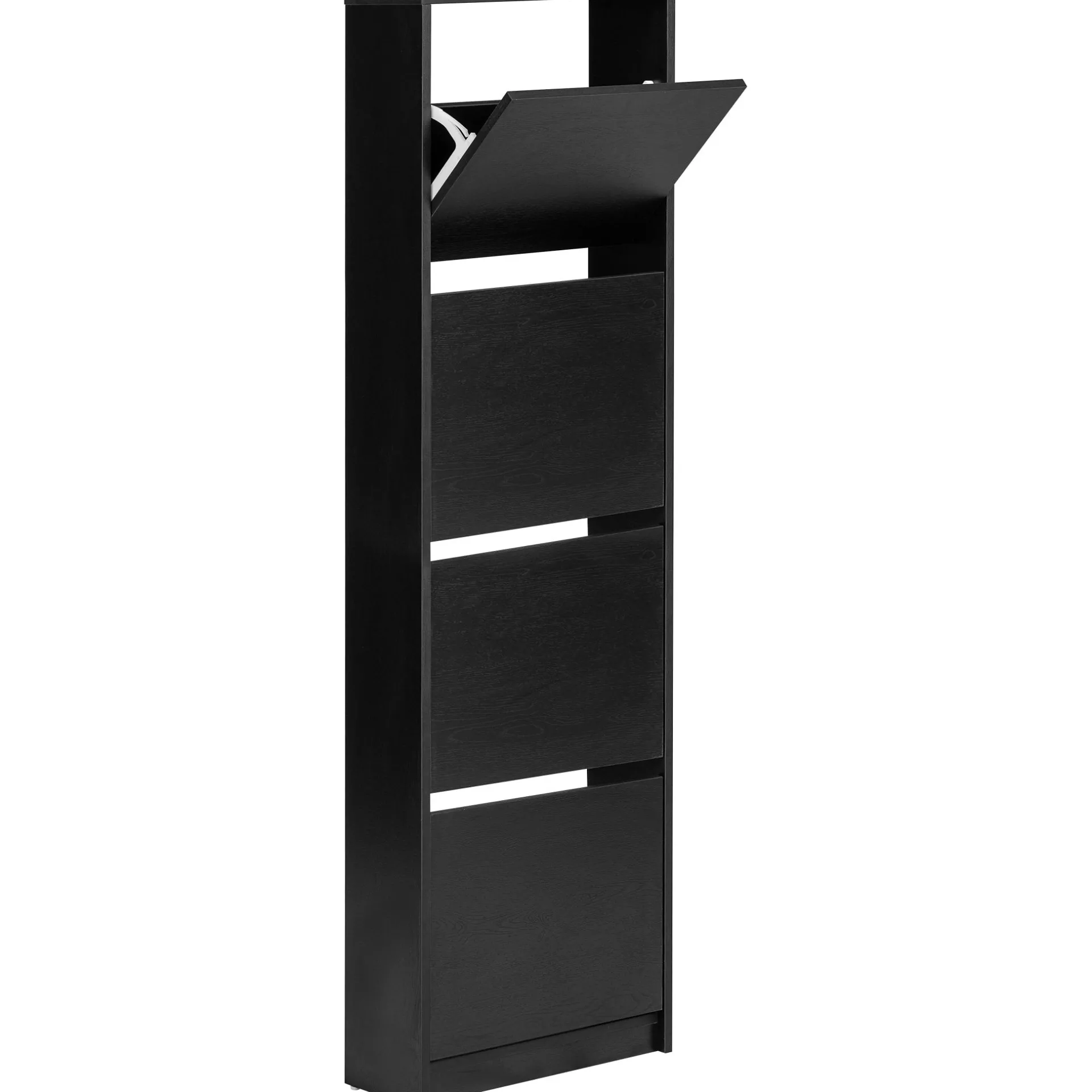 Clearance Nimara Amy skoskab - sort med 4 låger