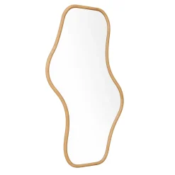 Nimara Angela organisk spejl med træramme i eg 100x50 cm