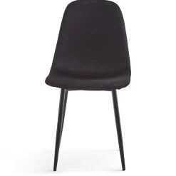 Online Nimara Anna spisebordsstol - polstret sort velour