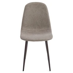 Clearance Nimara Anna spisebordsstol - sand tekstil med ben i røget egelook