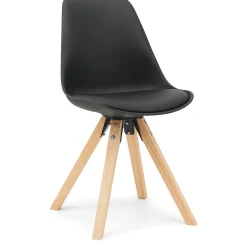 Clearance Nimara Aria spisebordsstol sort med træben