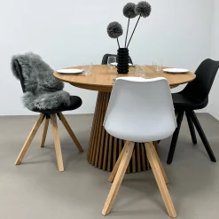 Clearance Nimara Aria spisebordsstol sort med træben