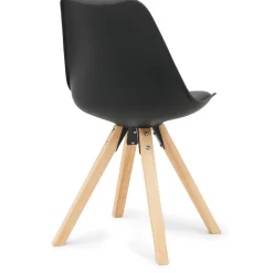 Clearance Nimara Aria spisebordsstol sort med træben