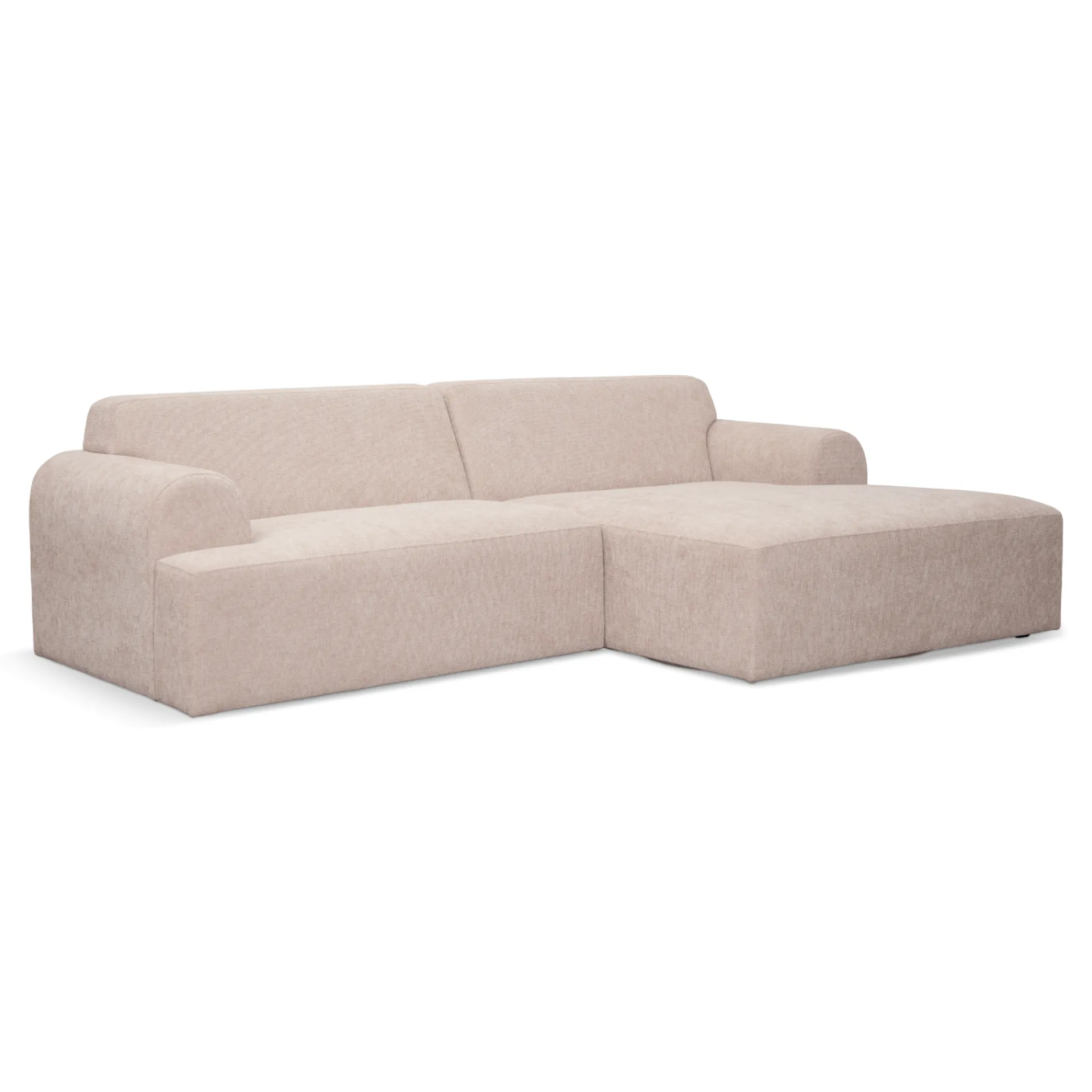 Online Nimara Arianna chaiselong sofa beige - Højrevendt