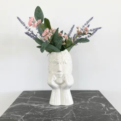 New Nimara Asti keramik vase i hvid 19,8 cm