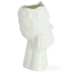 New Nimara Asti keramik vase i hvid 19,8 cm