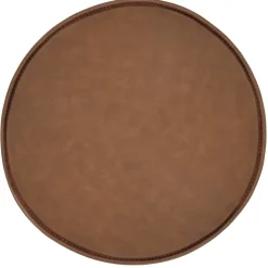 Clearance Nimara Bella - Sædehynde rund i brunt kunstlæder