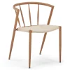 New Nimara Bella spisebordsstol - Egelook med fletsæde