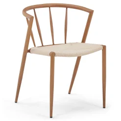 New Nimara Bella spisebordsstol - Egelook med fletsæde