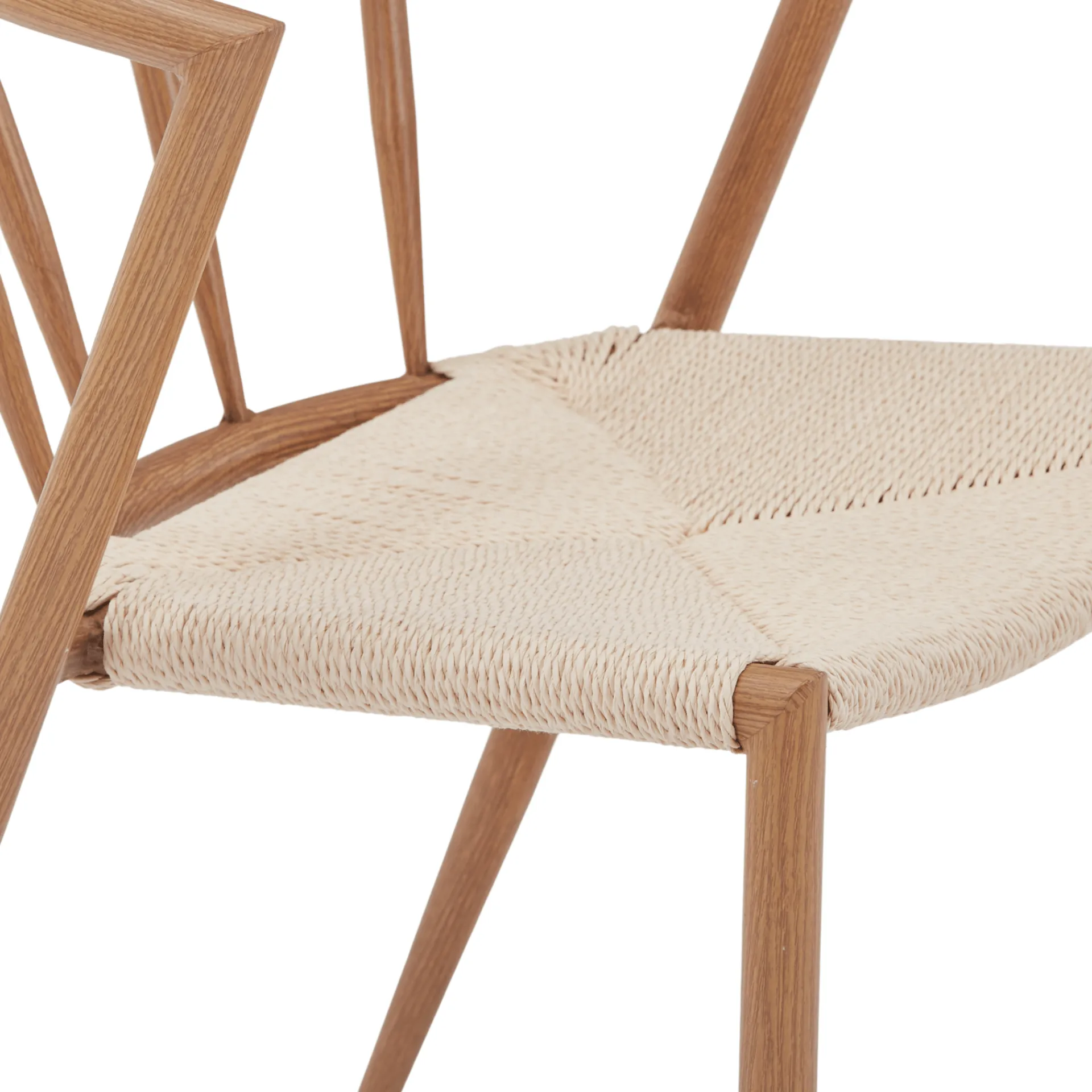 New Nimara Bella spisebordsstol - Egelook med fletsæde