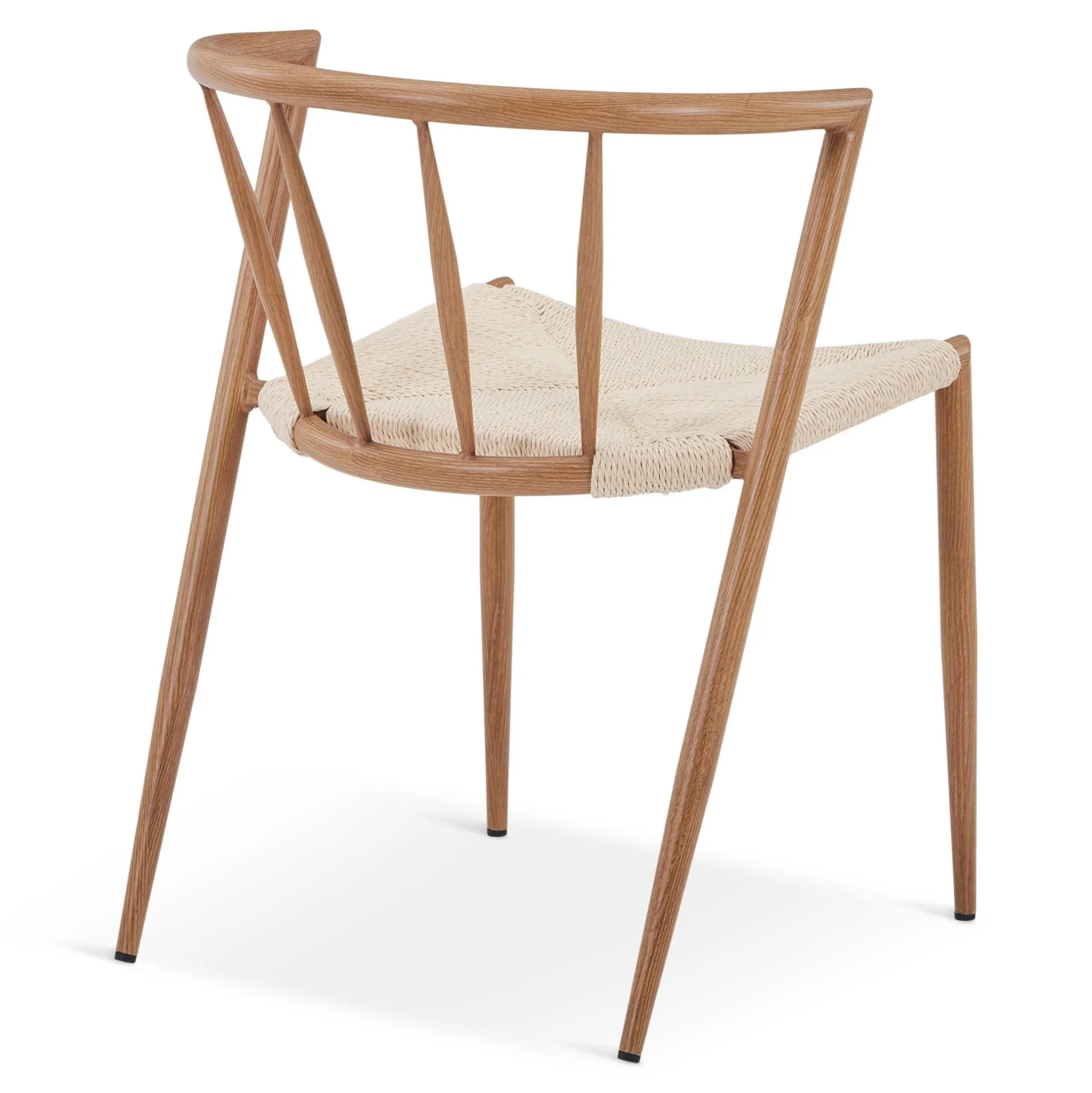 New Nimara Bella spisebordsstol - Egelook med fletsæde