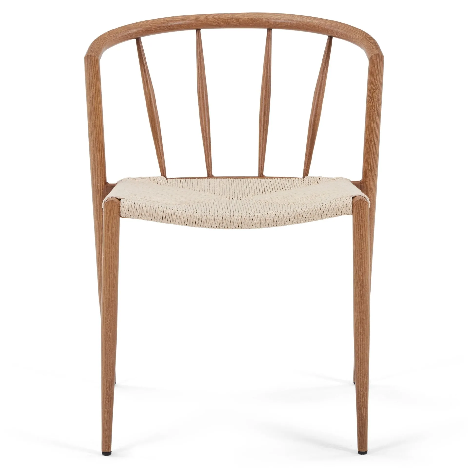 New Nimara Bella spisebordsstol - Egelook med fletsæde