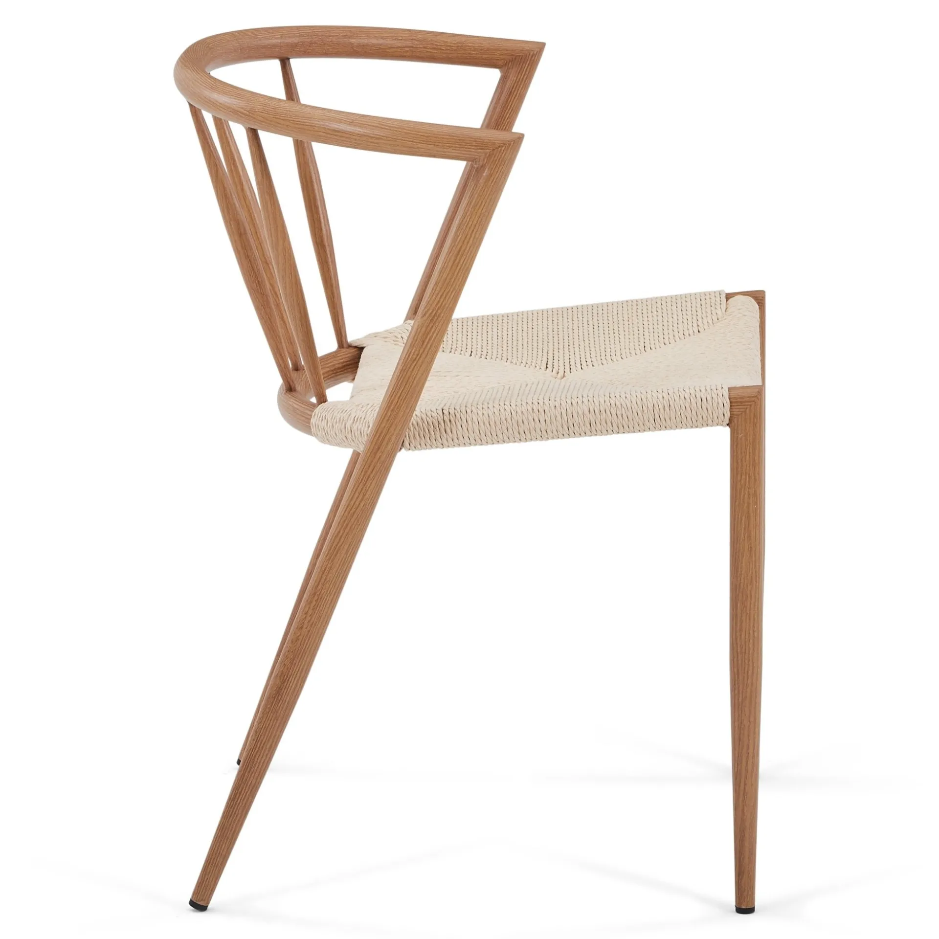 New Nimara Bella spisebordsstol - Egelook med fletsæde