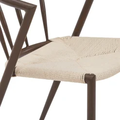 Outlet Nimara Bella spisebordsstol - Røget egelook med fletsæde