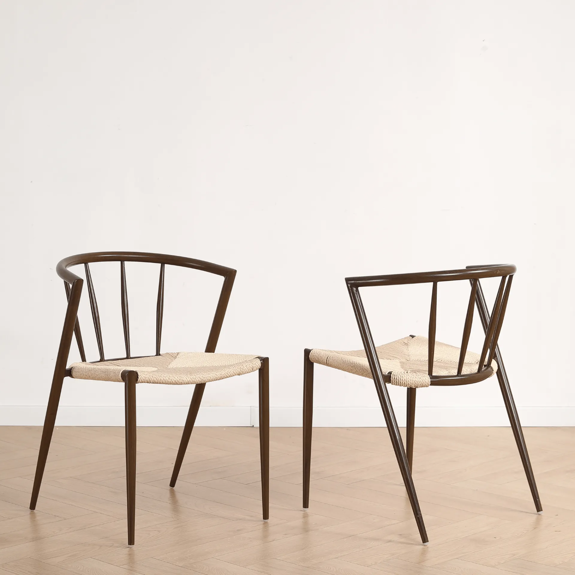 Outlet Nimara Bella spisebordsstol - Røget egelook med fletsæde