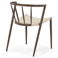 Outlet Nimara Bella spisebordsstol - Røget egelook med fletsæde