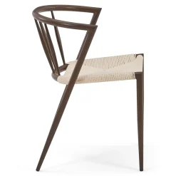 Outlet Nimara Bella spisebordsstol - Røget egelook med fletsæde