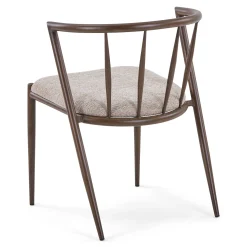 Nimara Bella spisebordsstol - Røget egelook med sand polstret sæde