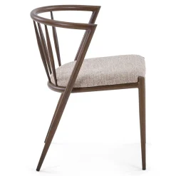 Nimara Bella spisebordsstol - Røget egelook med sand polstret sæde