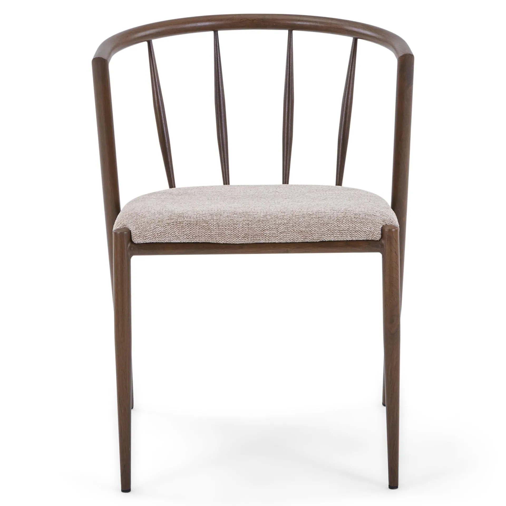 Nimara Bella spisebordsstol - Røget egelook med sand polstret sæde