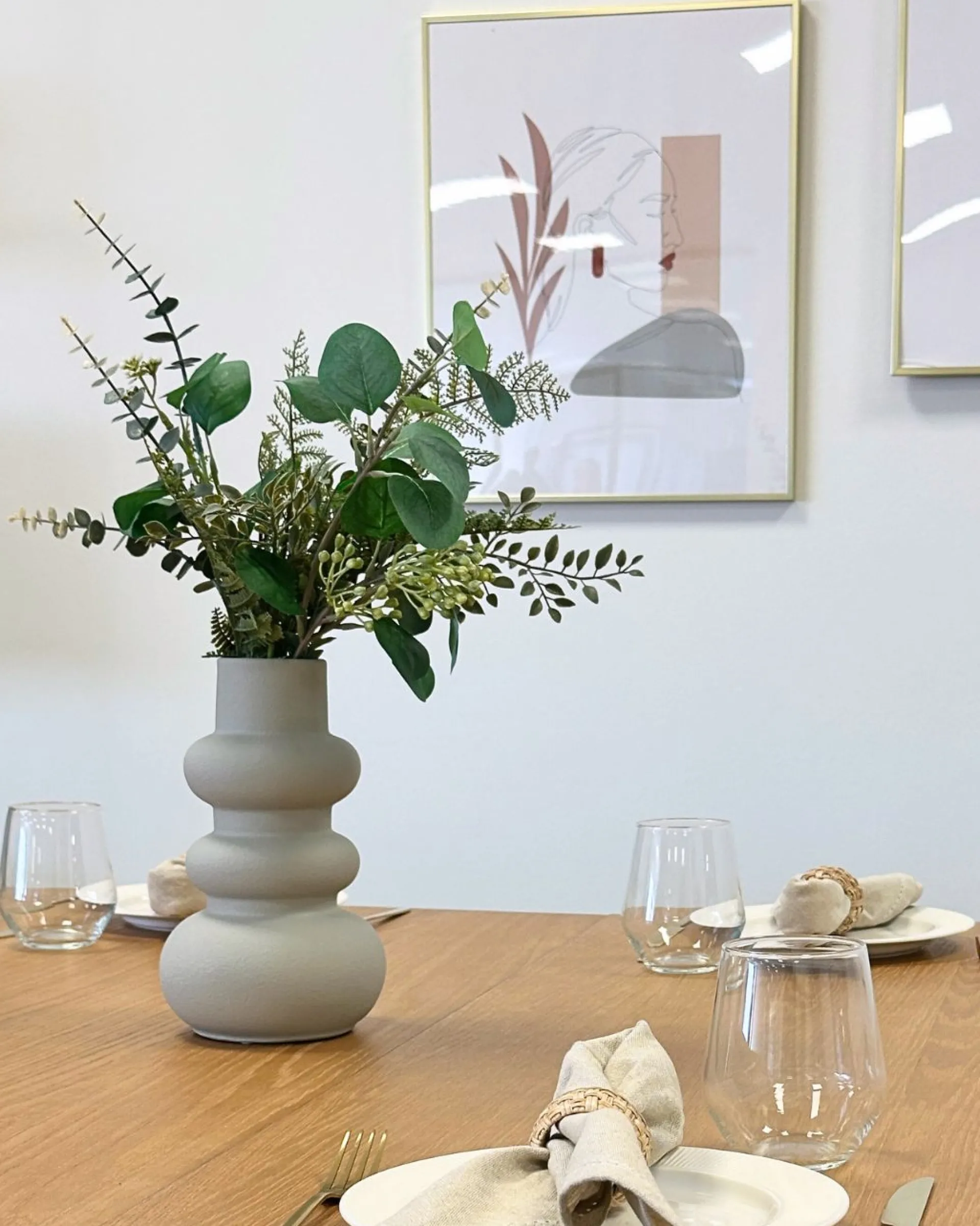 Discount Nimara Billie keramik vase grå 24 cm