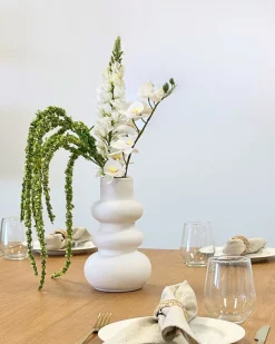 Clearance Nimara Billie keramik vase hvid 24 cm