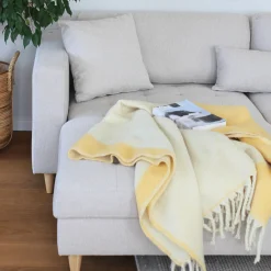 Outlet Nimara Brandy - Højrevendt og venstrevendt vendbar chaiselong sofa beige - L: 290 x D: 96 x H: 80 cm