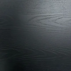 Clearance Nimara Carisma sort ovalt lamel spisebord 200 x 100 cm med søjleben