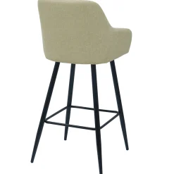 Clearance Nimara Carlo barstol - beige med armlæn 65 cm