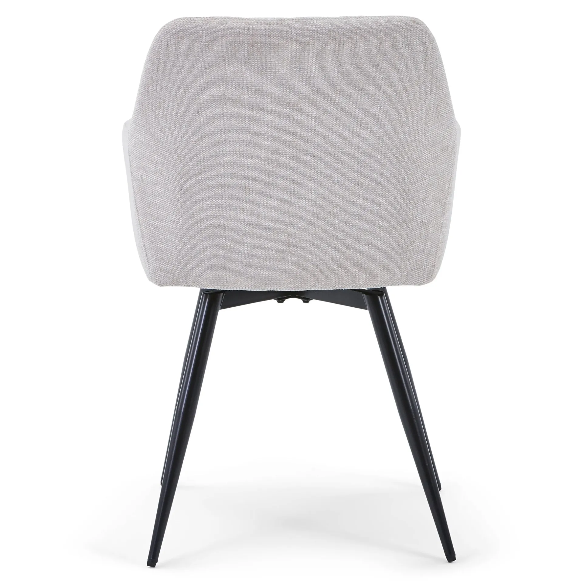 Outlet Nimara Carlo spisebordsstol - Beige polstret med drejefunktion 360 grader