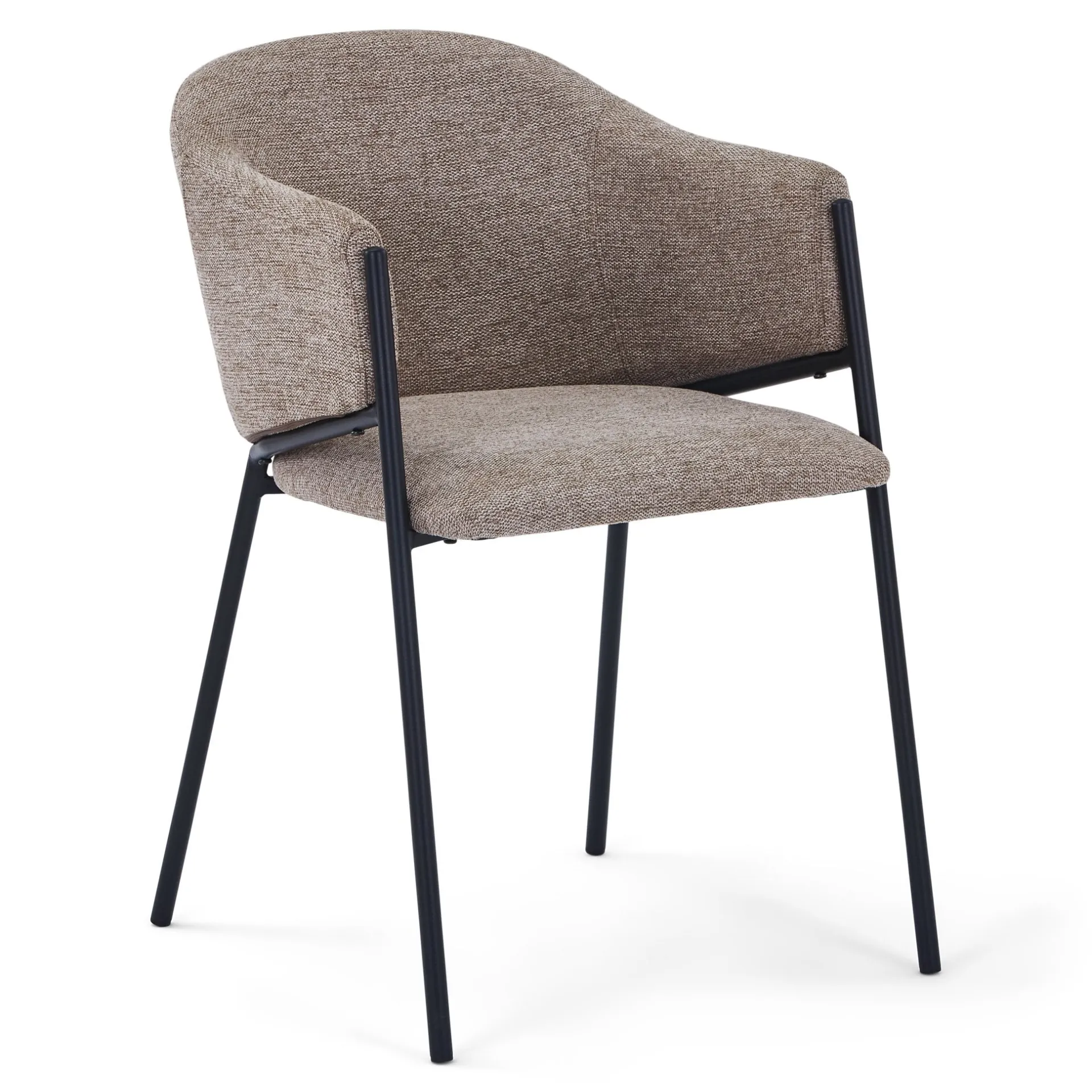 Discount Nimara Carolina spisebordsstol i sand tekstil