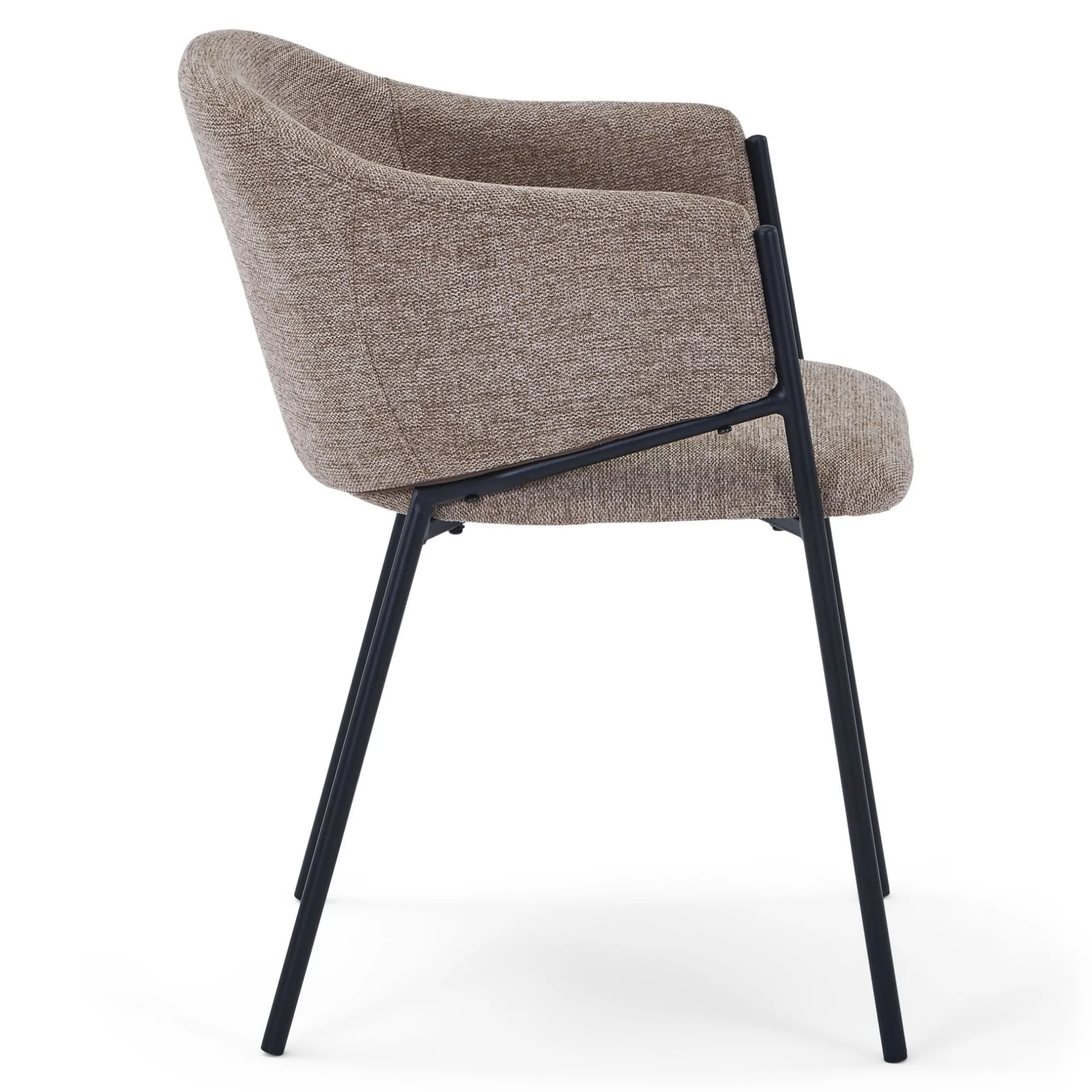 Discount Nimara Carolina spisebordsstol i sand tekstil