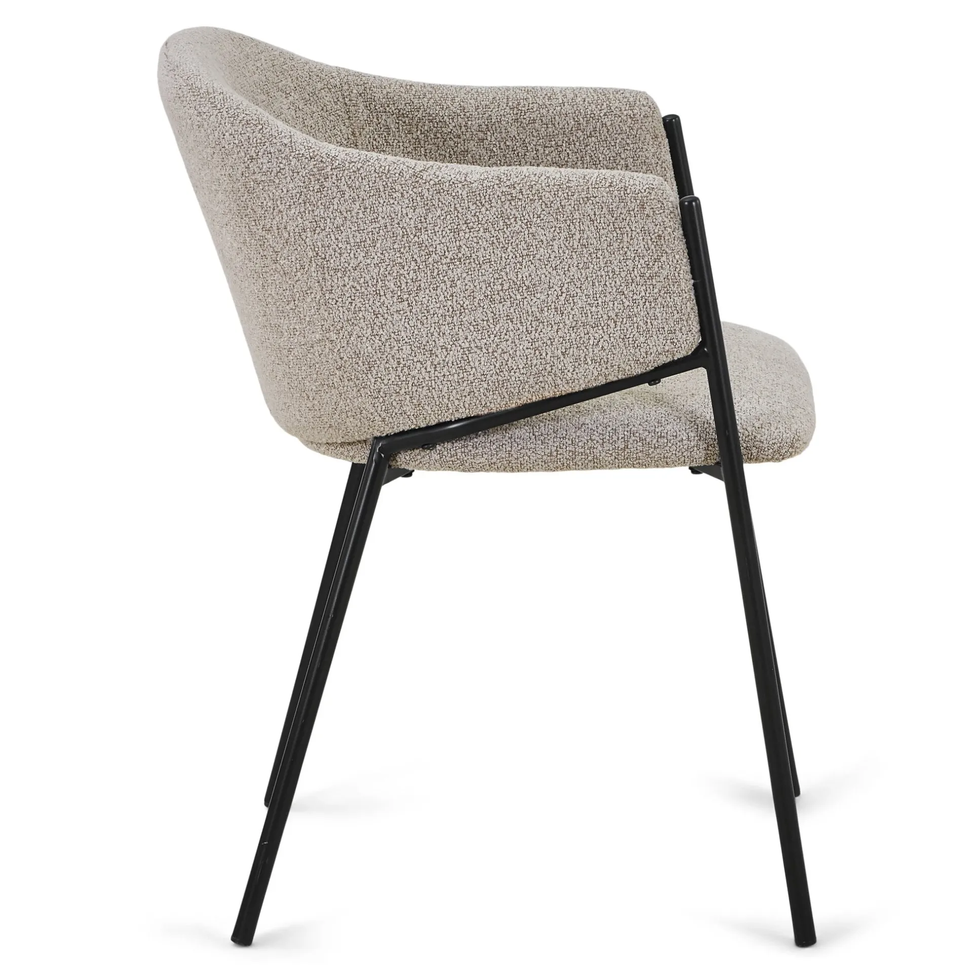 Best Nimara Carolina spisebordsstol i beige boucle