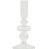 Clearance Nimara Chicka lysestage glas lyserød 21 cm
