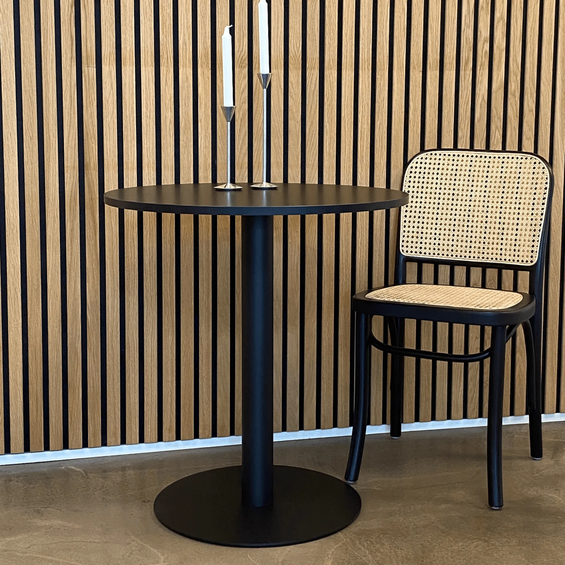 Best Nimara Chloe sort cafebord Ø70 cm